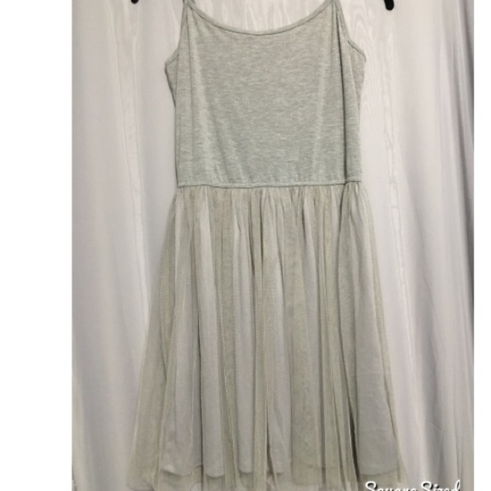 Grey strapy dress